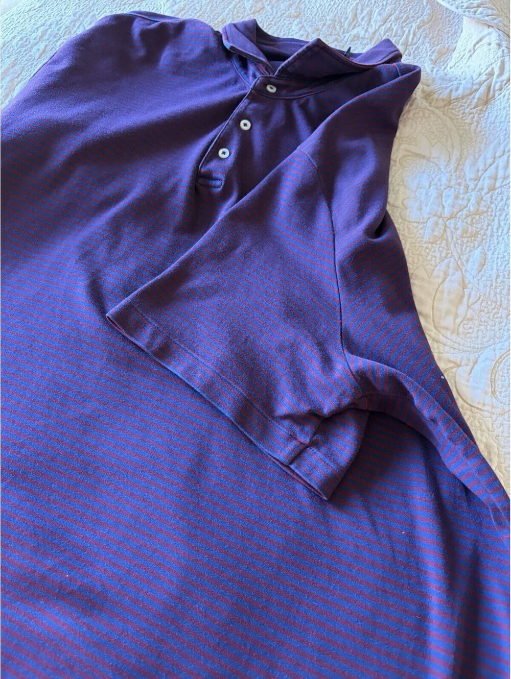 Ralph Lauren maroon navy polo